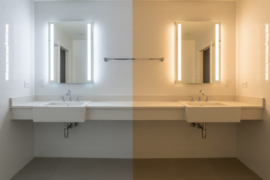 Bathroom Mirror Lighting - LED vs Traditional