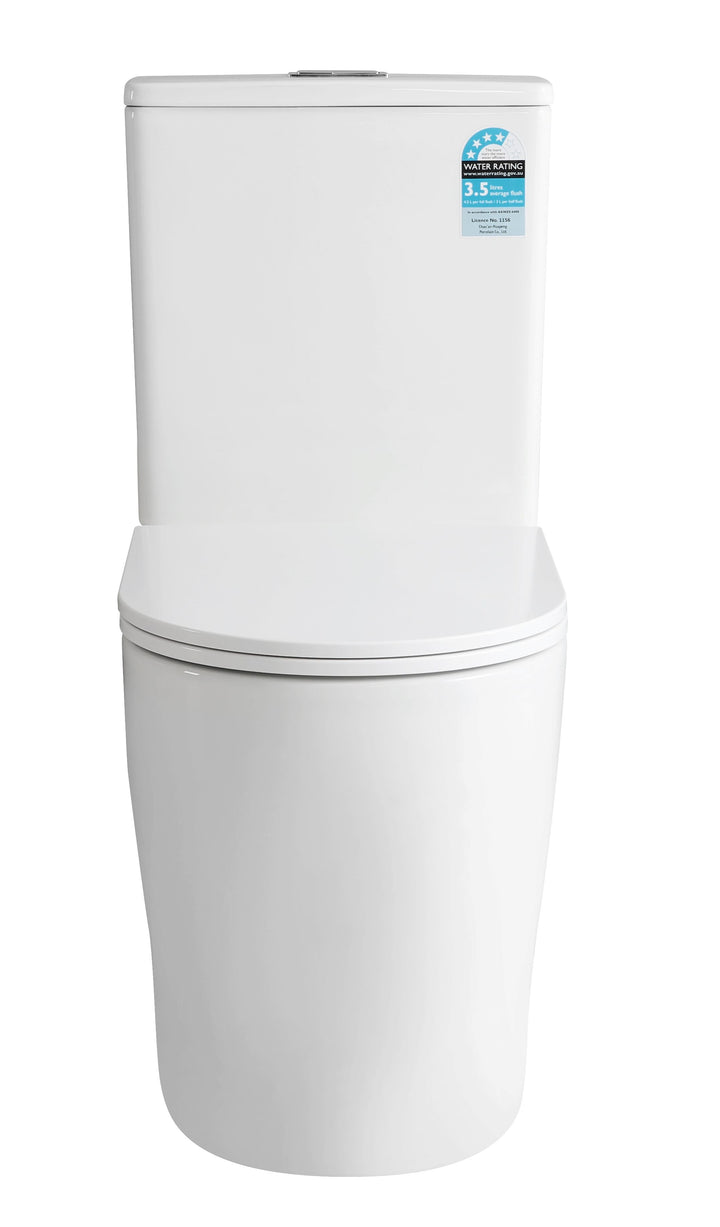 Siena Comfort Height Tornado Rimless Back-to-Wall Toilet Suite