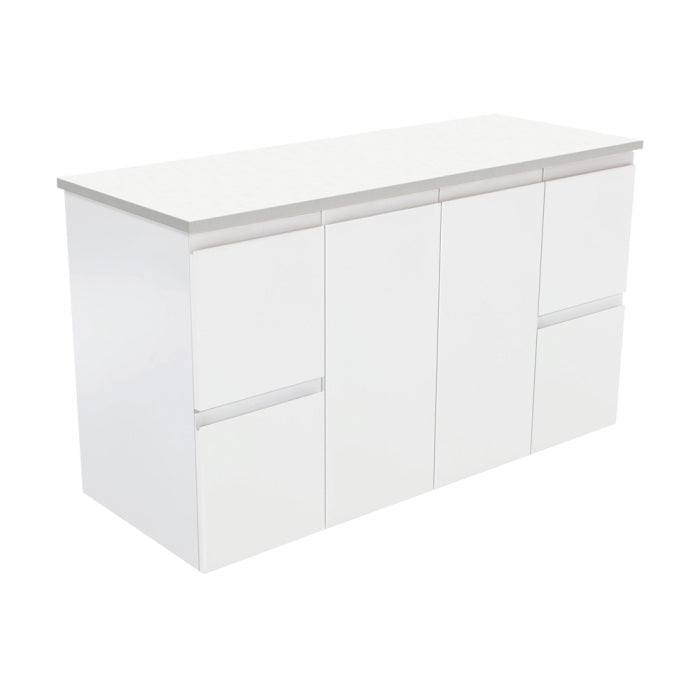 Fienza Fingerpull Wall-Hung Cabinet 1200mm / Satin White