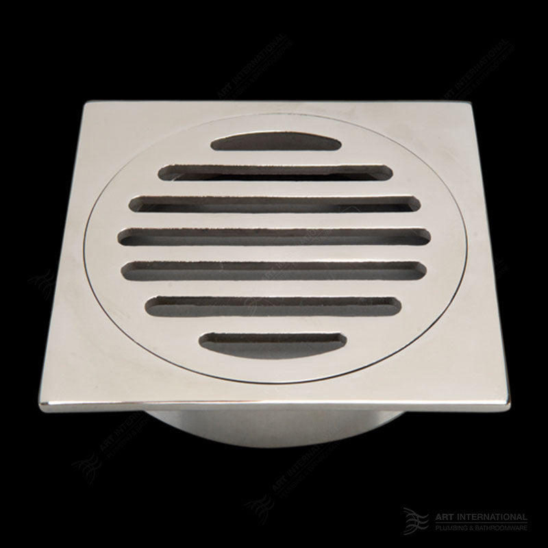 Art SS316 Square Grate Floor Waste 80mm