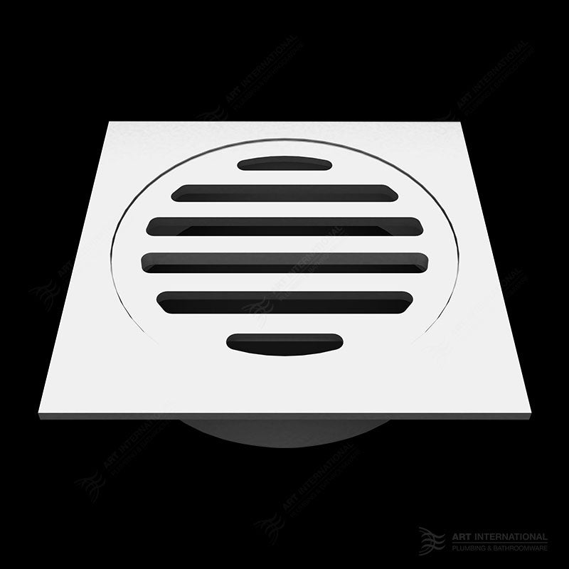 Art Square Chrome Grate Floor Waste 80mm