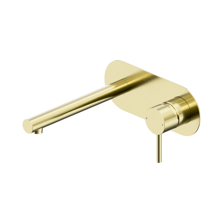 Dolce II Wall Basin/Bath Mixer w/ Backplate