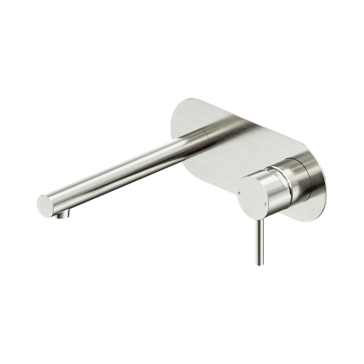 Dolce II Wall Basin/Bath Mixer w/ Backplate