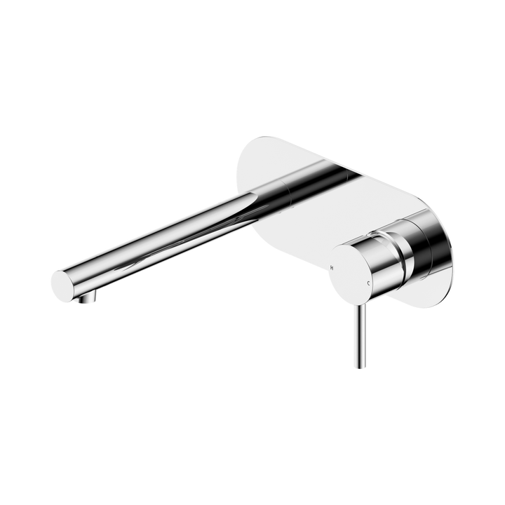 Dolce II Wall Basin/Bath Mixer w/ Backplate