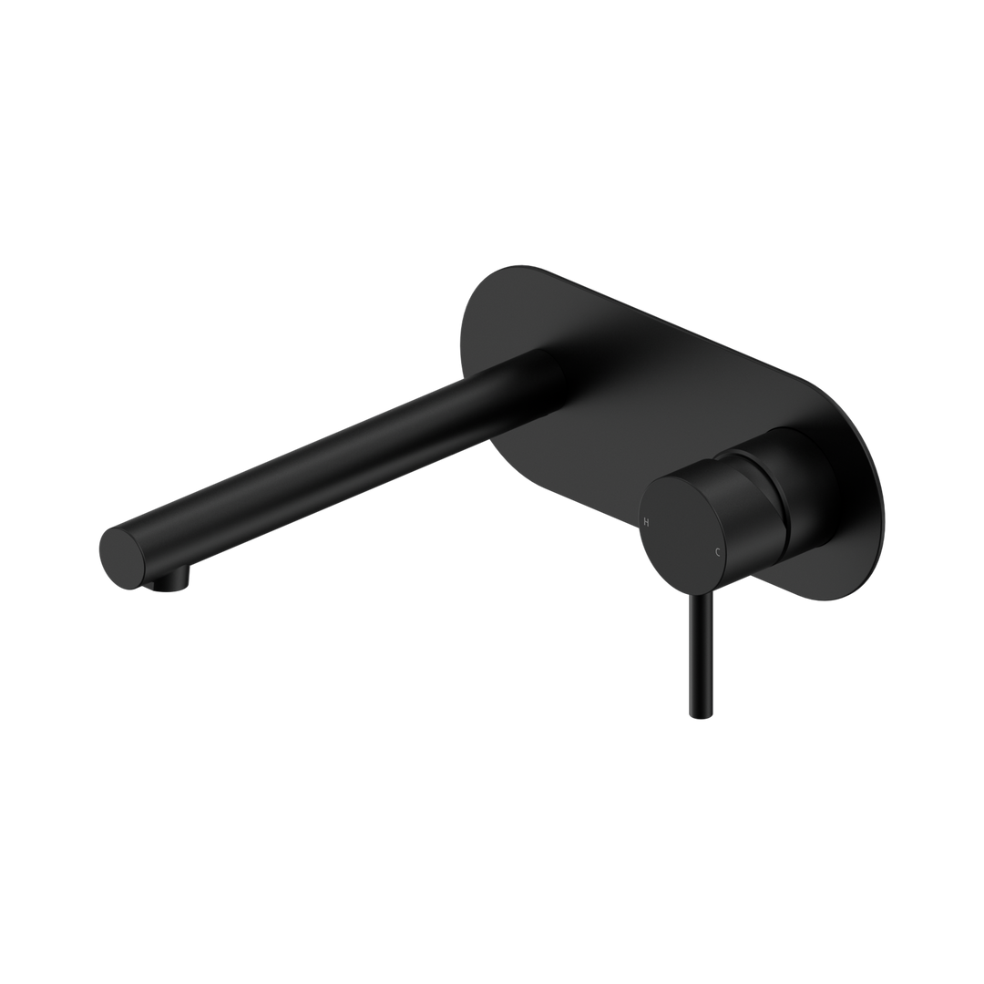 Dolce II Wall Basin/Bath Mixer w/ Backplate