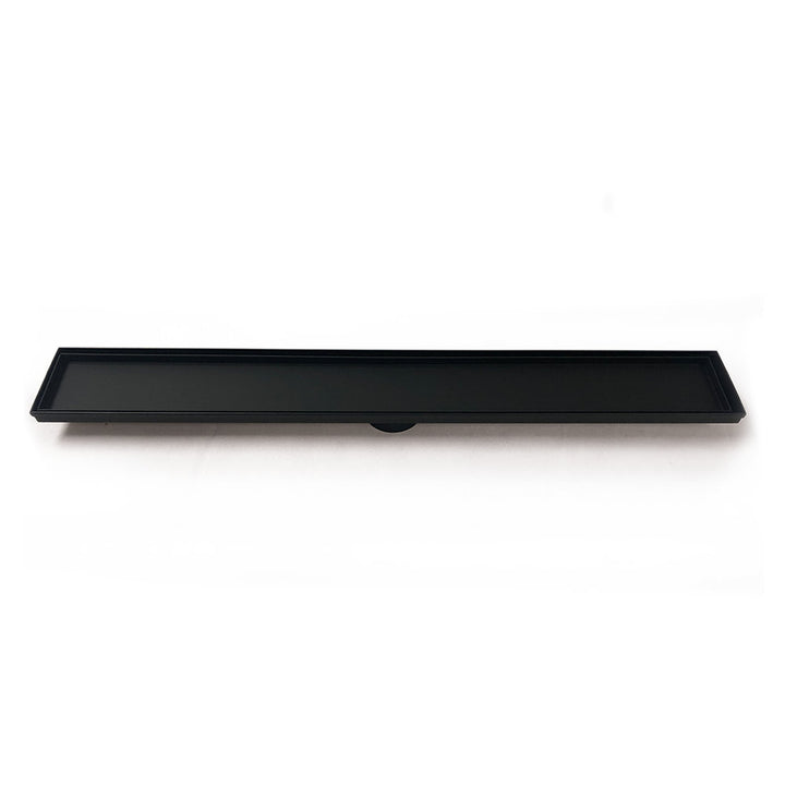 Radiant Linear Tile Insert Floor Grate Matt Black