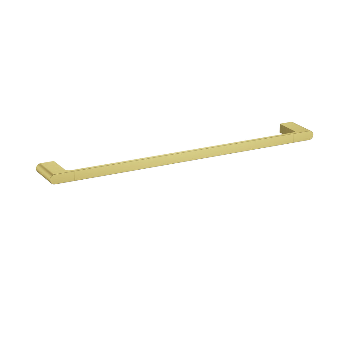 Sora Single Towel Rail 600mm Brushed Gold