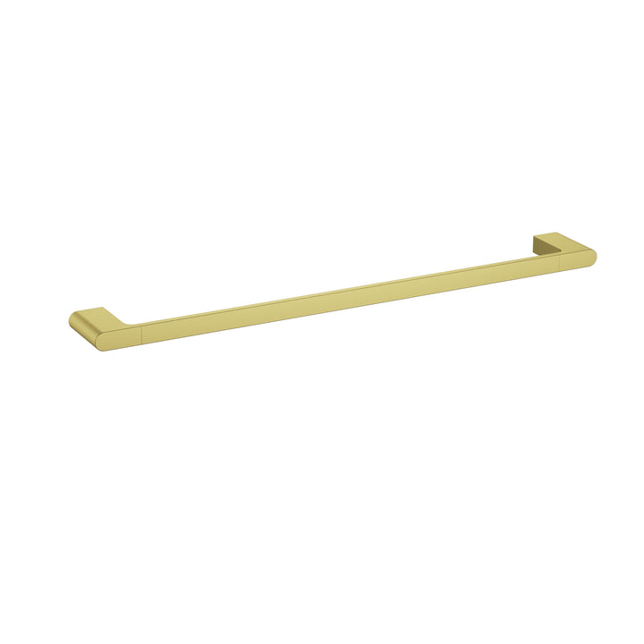 Sora Single Towel Rail 600mm Brushed Gold