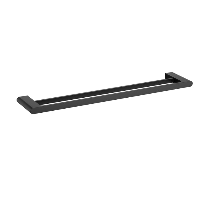 Sora Double Towel Rail 600mm Matt Black