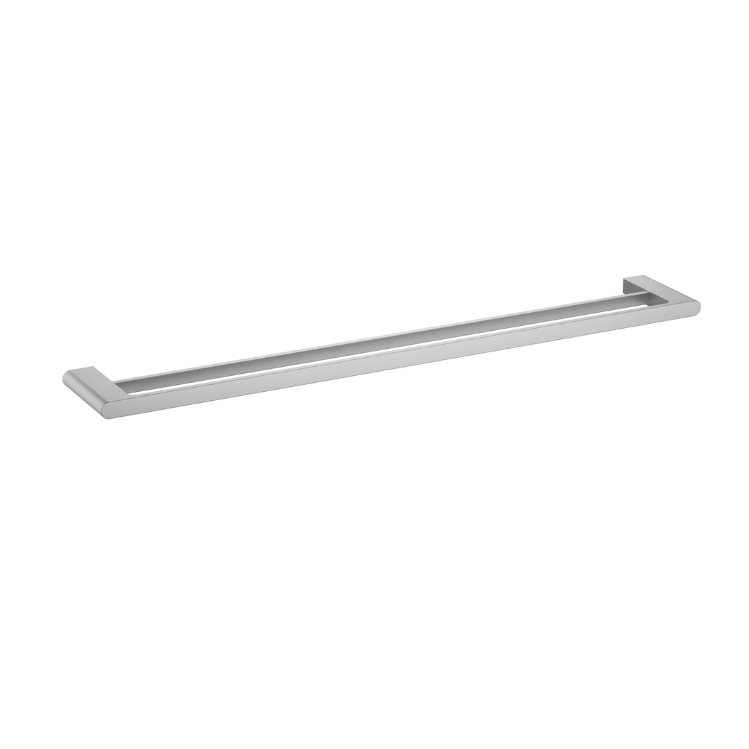 Sora Double Towel Rail 800mm Brushed Nickel
