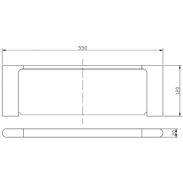 Sora Metal Shelf dimensions