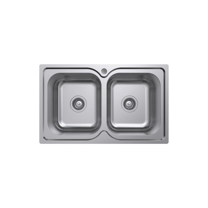 Fienza Tiva 780 Double Kitchen Sink With Tap Hole