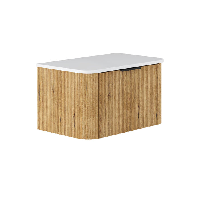 Fienza Minka Curved Wall Hung Cabinet 750mm / Scandi Oak