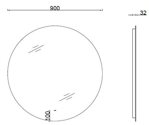 Modena Round LED Mirror