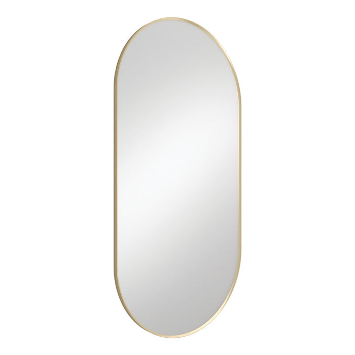 Fienza Empire Framed Mirror 1200mm Urban Brass angle