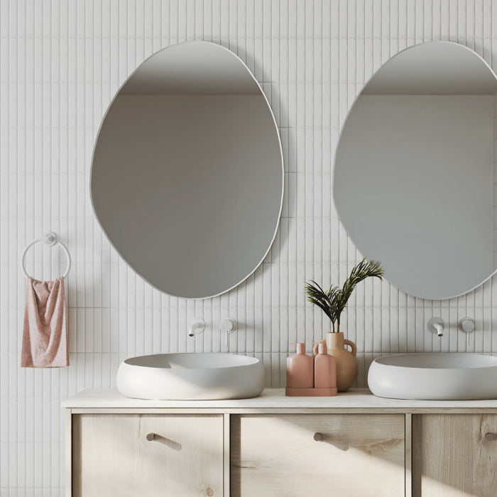 Fienza Pebble Asymmetrical Framed Mirror, 700 x 920mm image 6