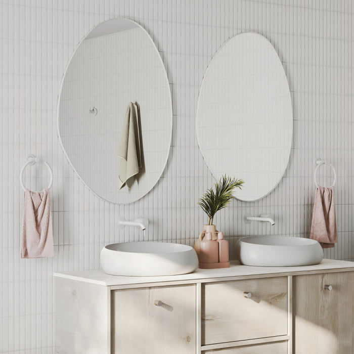 Fienza Pebble Asymmetrical Framed Mirror, 700 x 920mm image 7