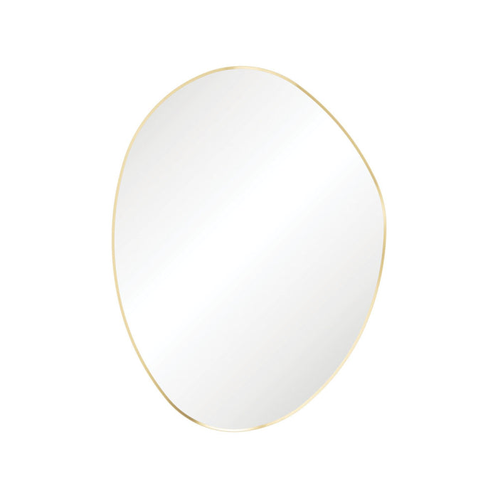 Fienza Pebble Asymmetrical Framed Mirror 900 x 1200mm Urban Brass