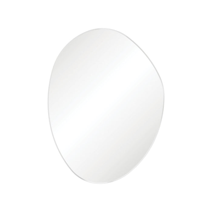 Fienza Pebble Asymmetrical Framed Mirror 900 x 1200mm Matte White