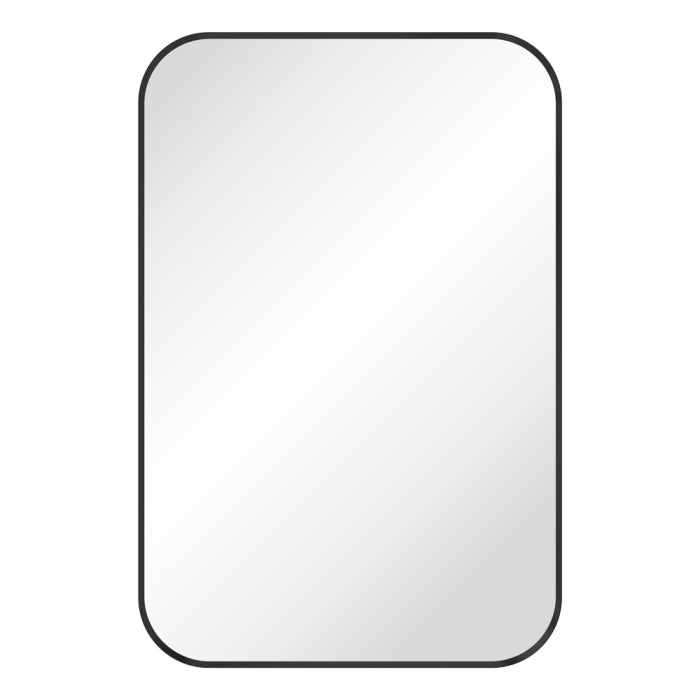 Fienza Tono Soft Square Framed Mirror, x 900mm Matte Black