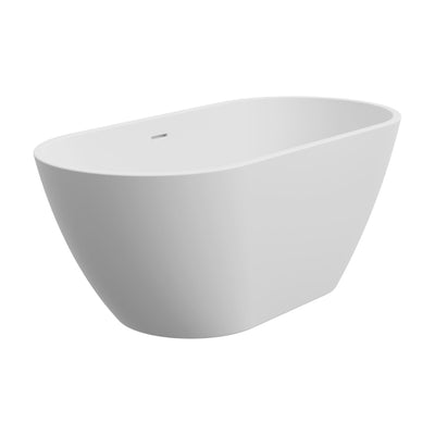 Fienza Koko Freestanding Acrylic Bath, with Overflow 1500mm / Matte White