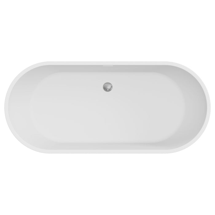 Fienza Koko Freestanding Acrylic Bath, with Overflow image 13