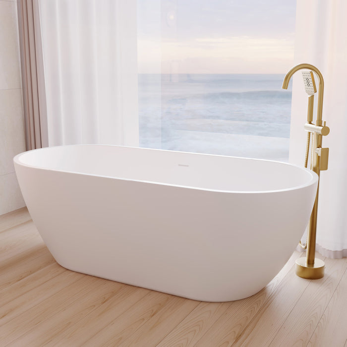 Fienza Koko Freestanding Acrylic Bath, with Overflow image 14