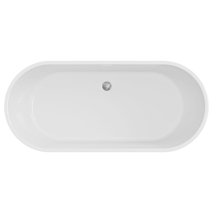 Fienza Koko Freestanding Acrylic Bath, with Overflow image 8