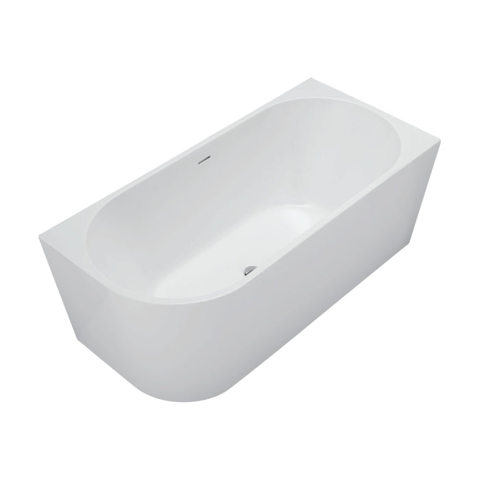 Fienza Isabella Left-Hand Acrylic Corner Bath with Overflow - Left Drawer 1500mm / Gloss White