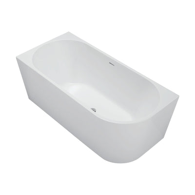 Fienza Isabella Right-Hand Acrylic Corner Bath with Overflow - Right Drawer 1500mm / Gloss White