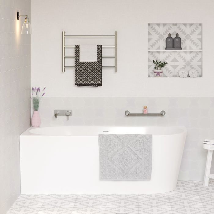 Fienza Isabella Right-Hand Acrylic Corner Bath with Overflow - Right Drawer image 11