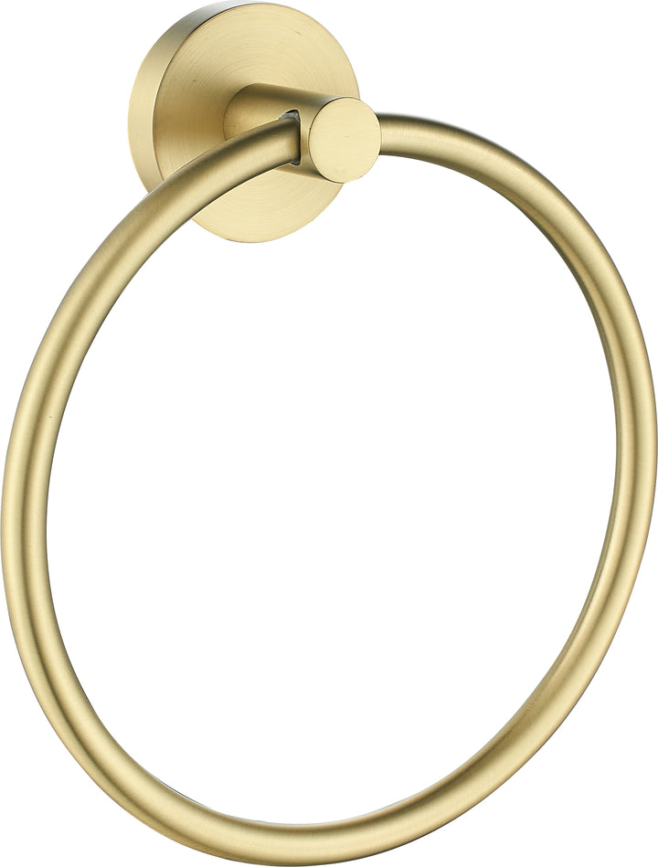 Evie Towel Ring Brushed Gold