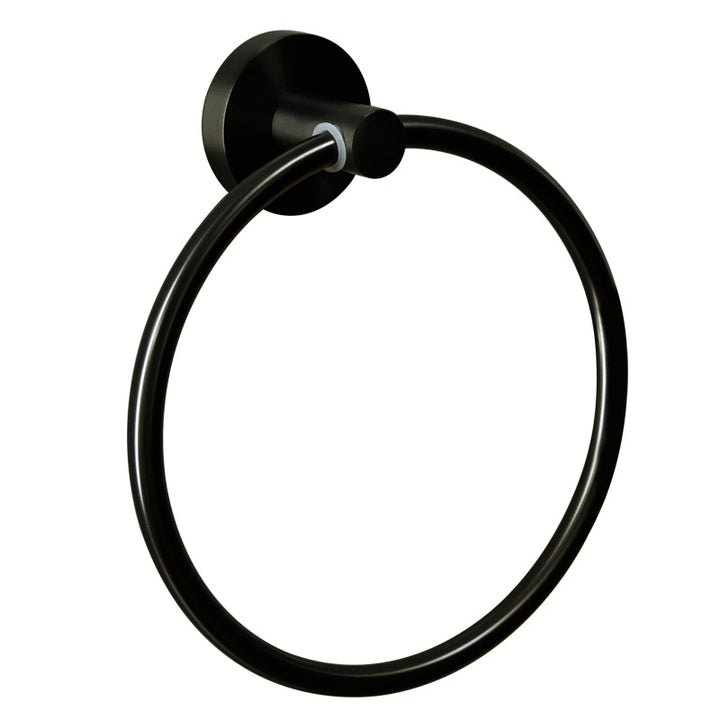 Evie Towel Ring Matt Black