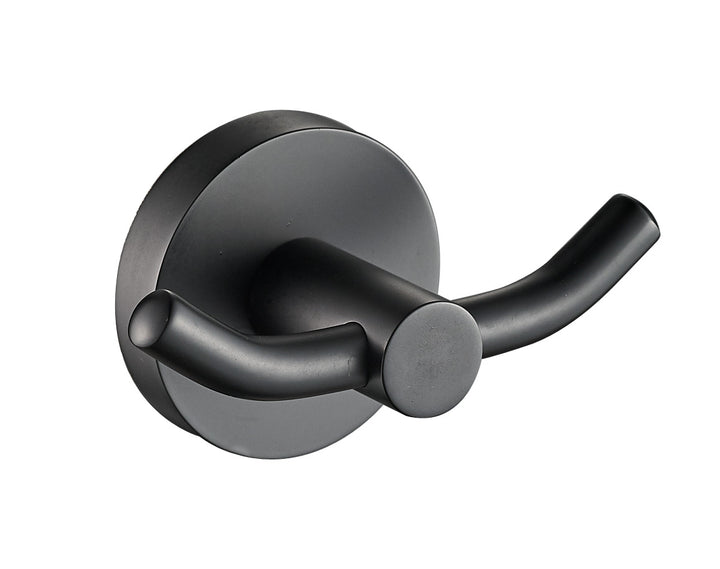 Evie Double Robe Hook Matt Black