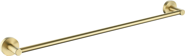 Evie Single Towel Rail Brushed Gold