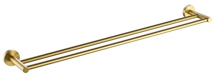 Evie Double Towel Rail Brushed Gold