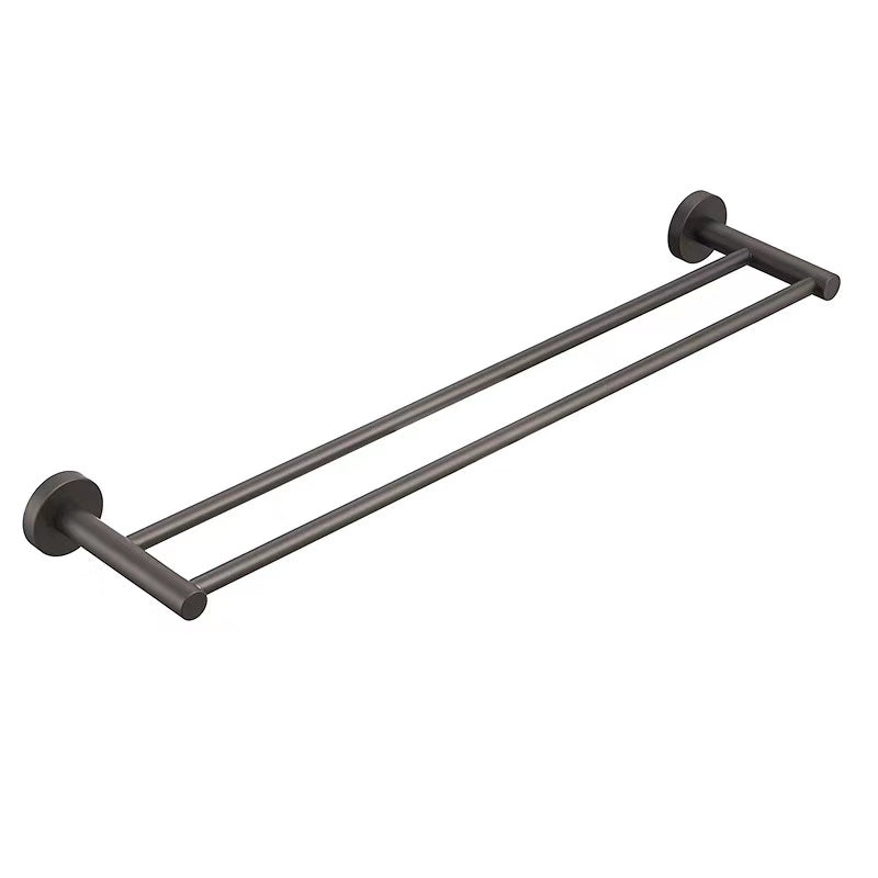 Evie Double Towel Rail Gunmetal