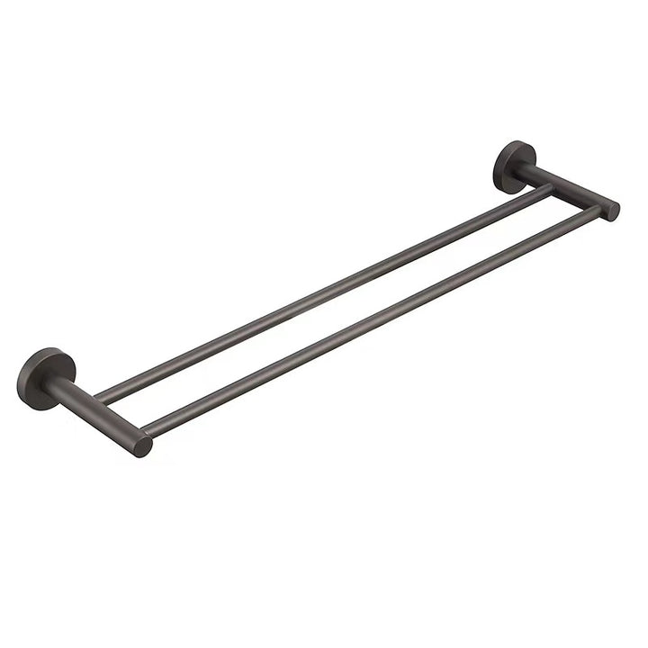 Evie Double Towel Rail Gunmetal