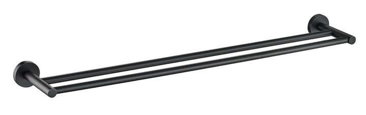 Evie Double Towel Rail Matt Black