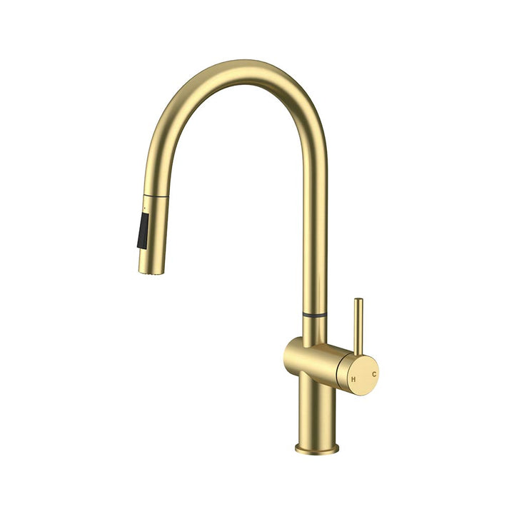 Ares MK2 Pull-Down Sink Mixer Brushed Gold