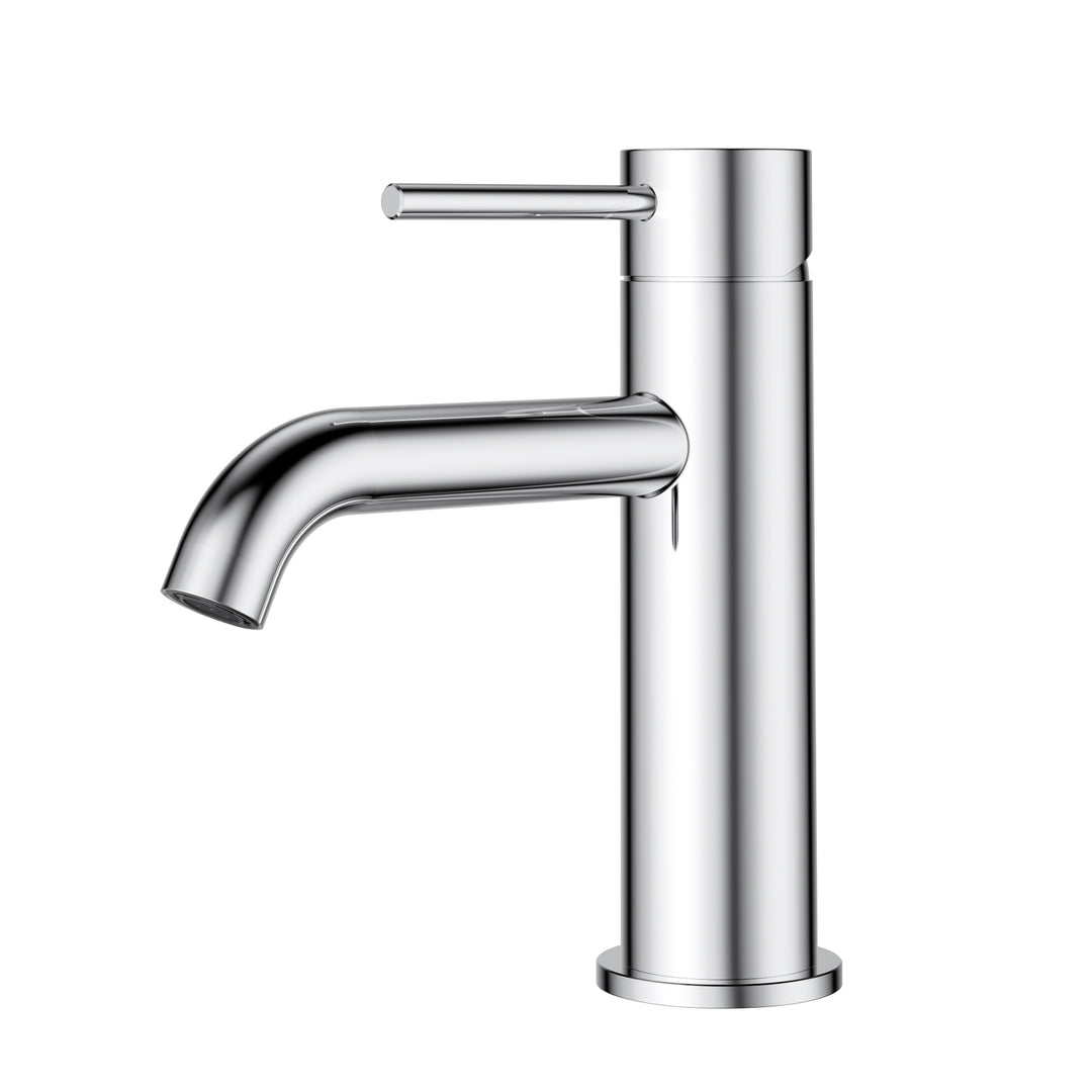 Ava Curved Basin Mixer Chrome