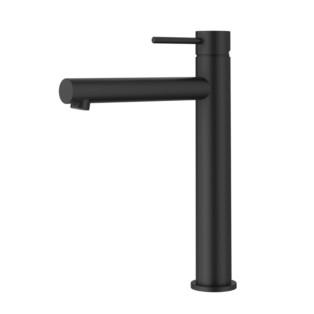 Ava High-Rise Basin Mixer Matt Black