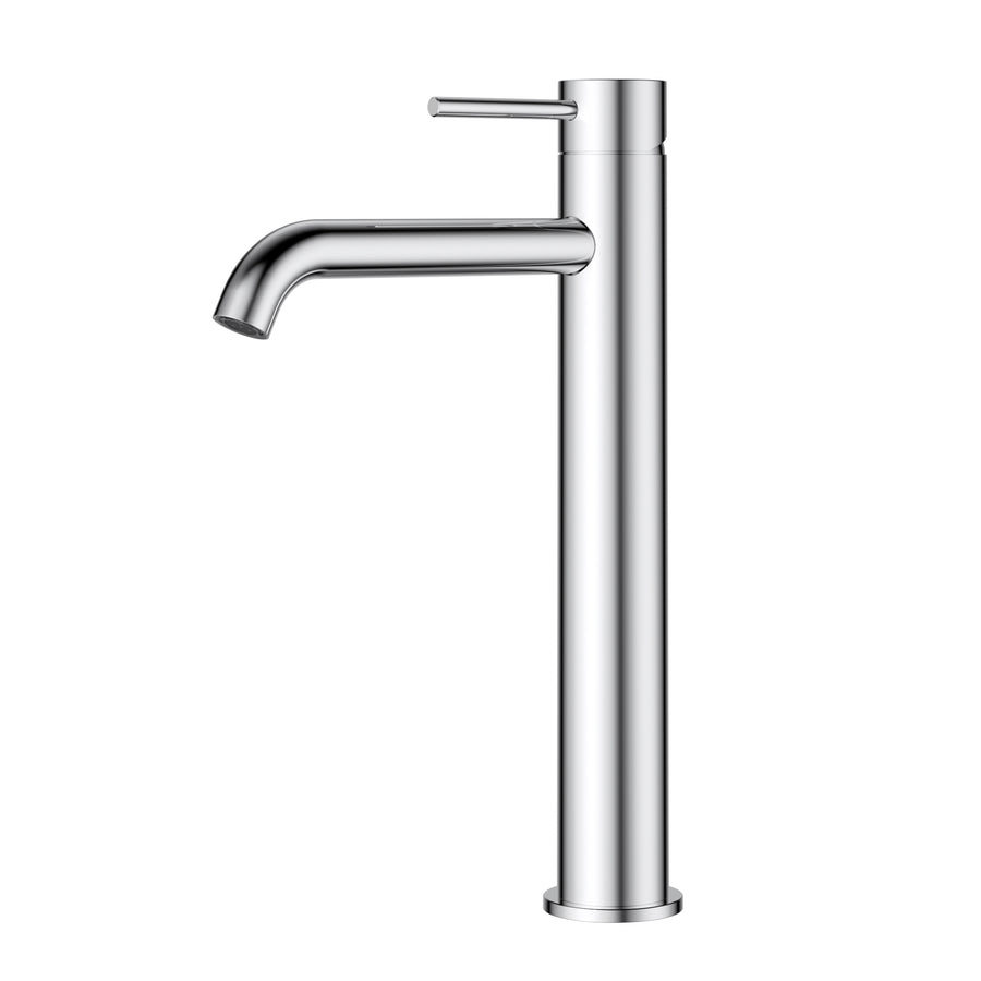 Ava High-Rise Curved Basin Mixer Chrome