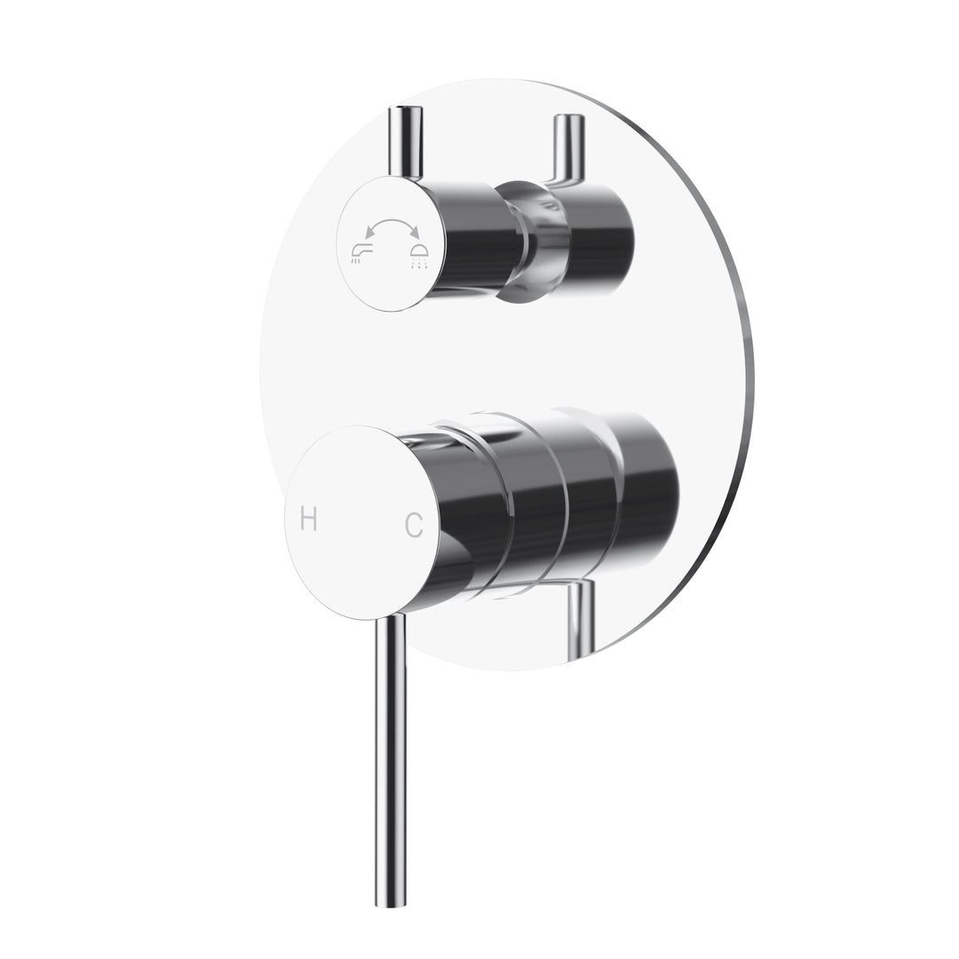Ava Wall Mixer with Diverter Chrome