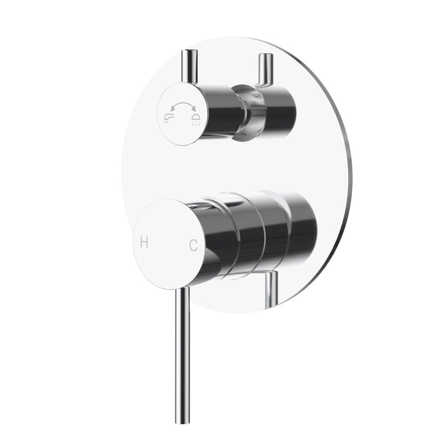 Ava Wall Mixer with Diverter Chrome