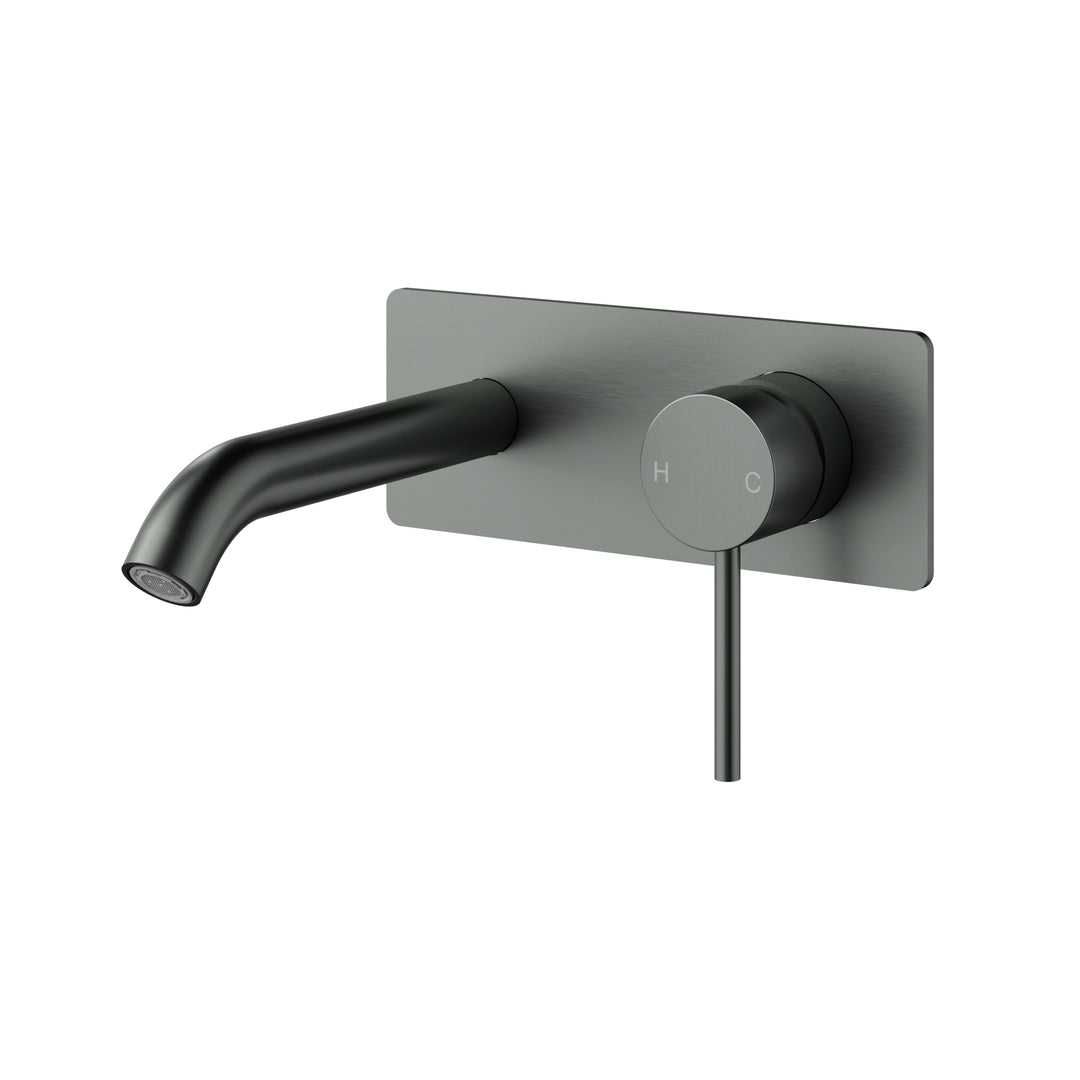Ava Wall Basin Mixer Gunmetal