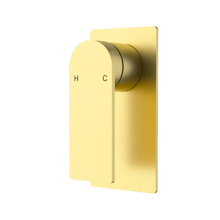 Evie Wall Mixer Brushed Gold