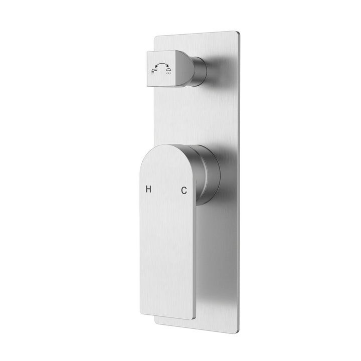 Evie Wall Mixer with Diverter Brushed Nickel