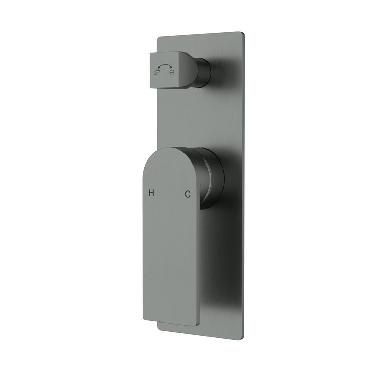 Evie Wall Mixer with Diverter Gunmetal