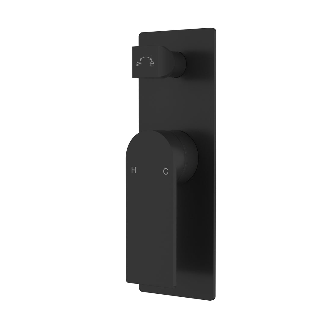Evie Wall Mixer with Diverter Matt Black